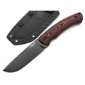 Eagle Knives нож Fisher 1 сталь Aus10Co black, рукоять G10 black & red, ножны Kydex
