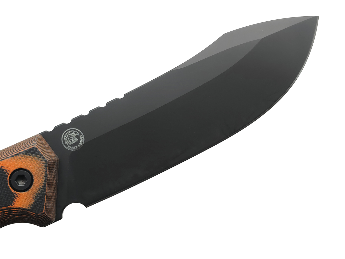 Eagle Knives нож Combat 1 сталь Aus10Co black, рукоять G10 black & orange, ножны Kydex