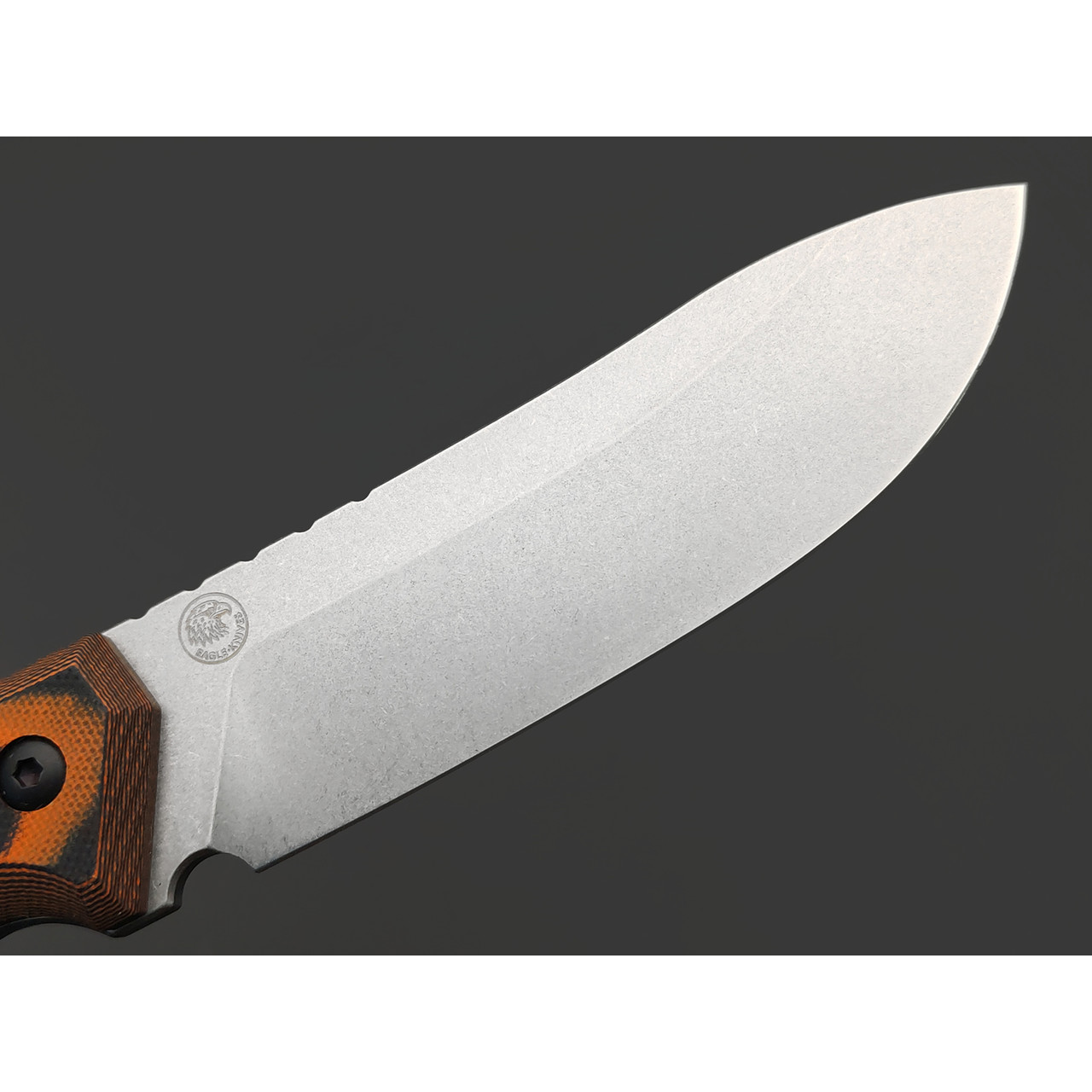 Eagle Knives нож Combat 2 сталь Aus10Co стоунвош, рукоять G10 black & orange, ножны Kydex