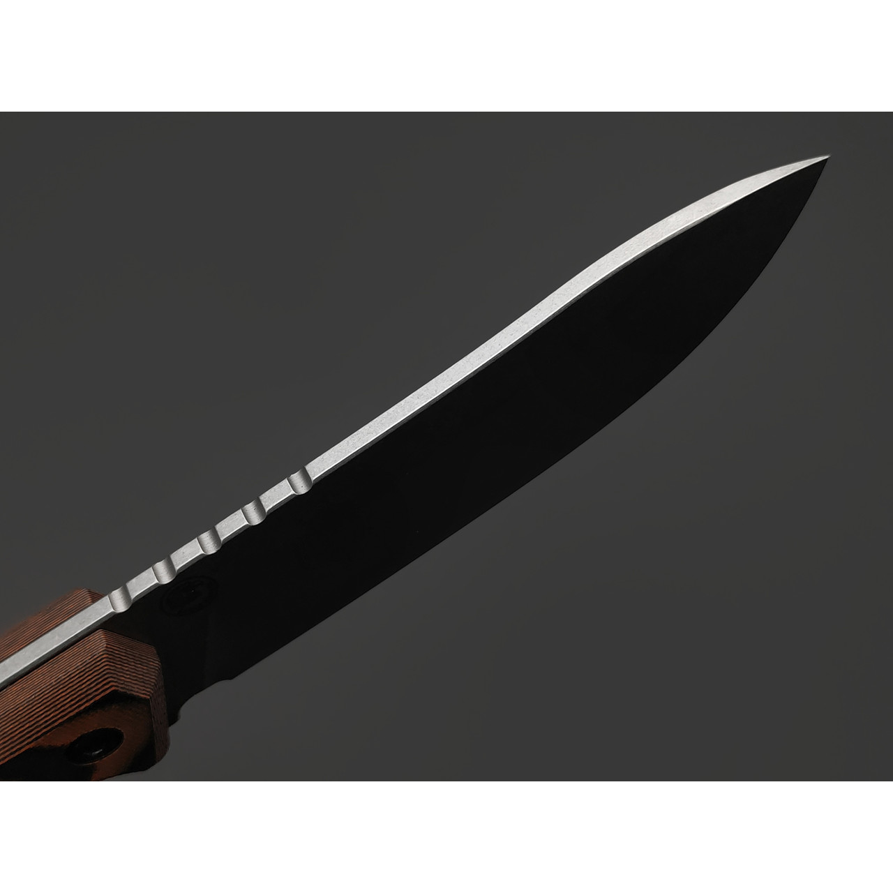 Eagle Knives нож Combat 2 сталь Aus10Co стоунвош, рукоять G10 black & orange, ножны Kydex