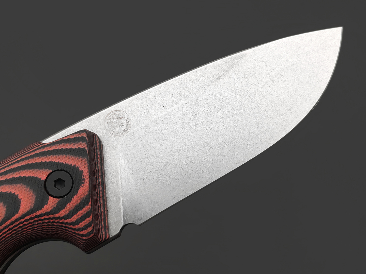 Eagle Knives нож Forester 2 сталь Aus10Co stonewash, рукоять G10 black & red, ножны Kydex