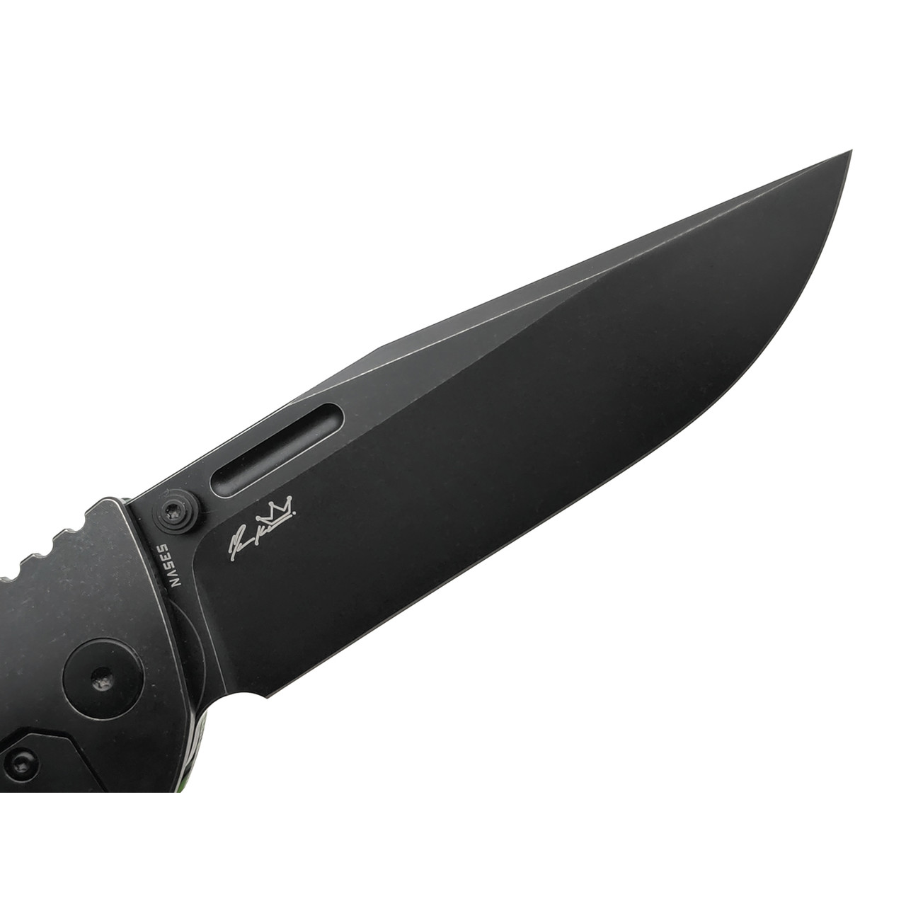 Нож Bestech Keen II BT2301E сталь S35VN блэквош, рукоять Titanium, G10 black & green