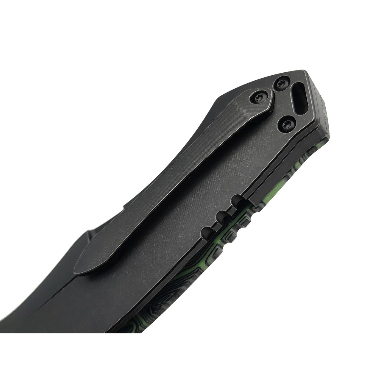Нож Bestech Keen II BT2301E сталь S35VN блэквош, рукоять Titanium, G10 black & green