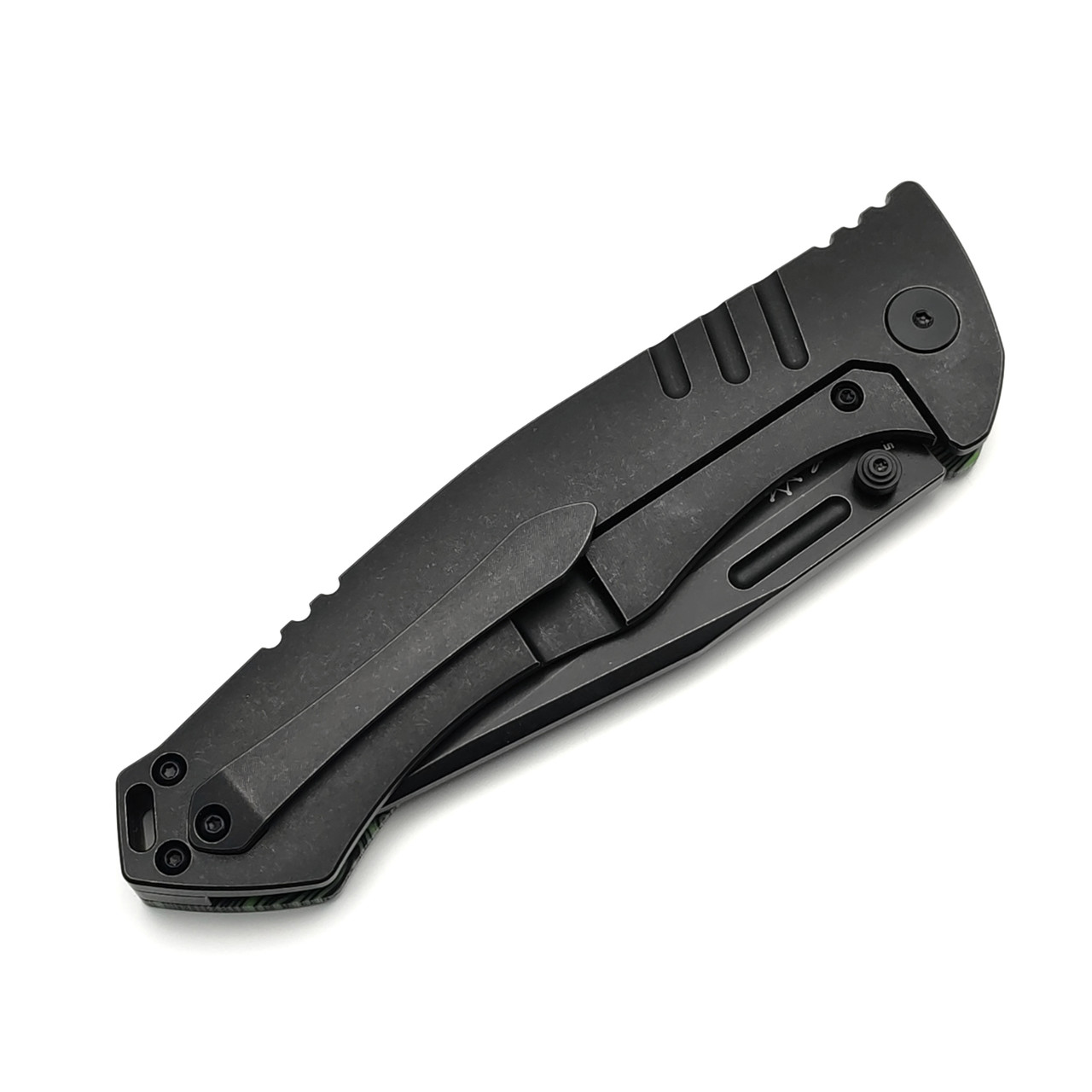 Нож Bestech Keen II BT2301E сталь S35VN блэквош, рукоять Titanium, G10 black & green