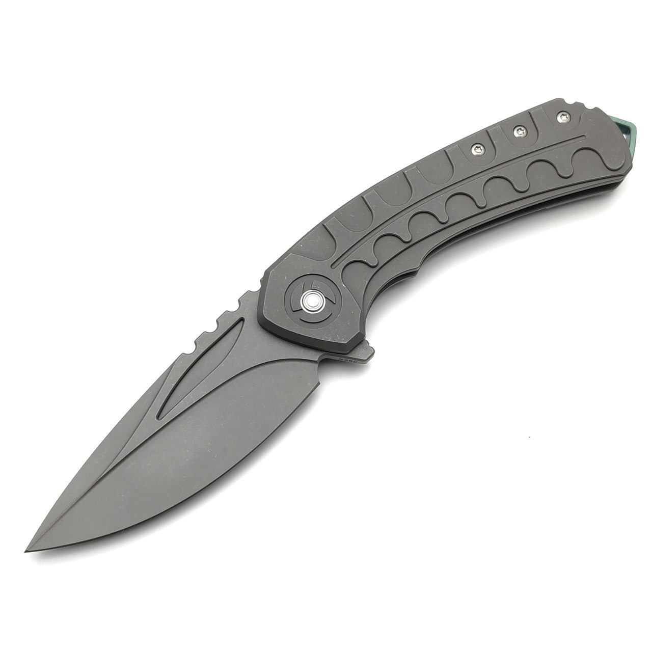 Нож Bestech Buwaya BT2203B сталь M390, рукоять Titanium graphite