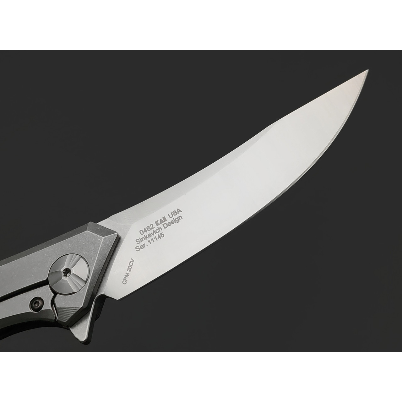 Zero Tolerance нож 0462 сталь CPM 20CV satin, рукоять Titanium, carbon fiber