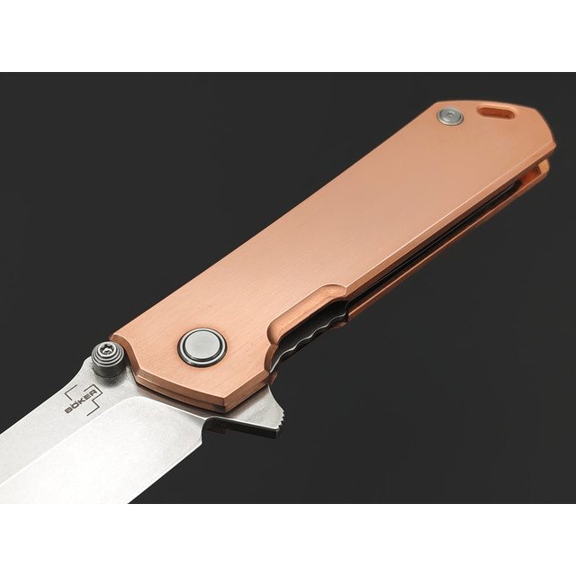 Нож Boker Plus Kihon Assisted Copper 01BO165 сталь D2, рукоять Медь