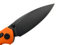 Нож Bestechman Ronan BMK02H сталь 14C28N blackwash, рукоять G10 orange