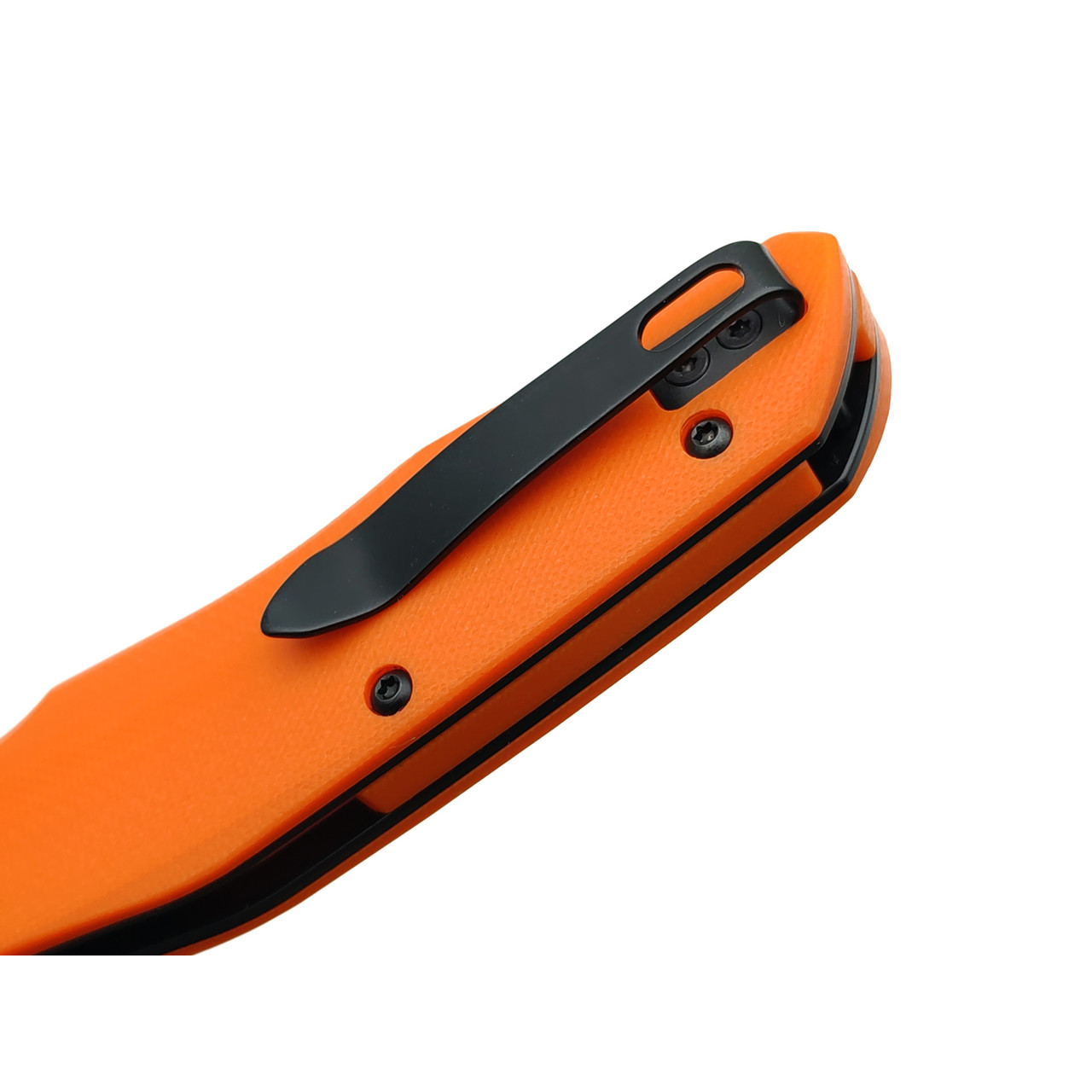Нож Bestechman Ronan BMK02H сталь 14C28N блэквош, рукоять G10 orange