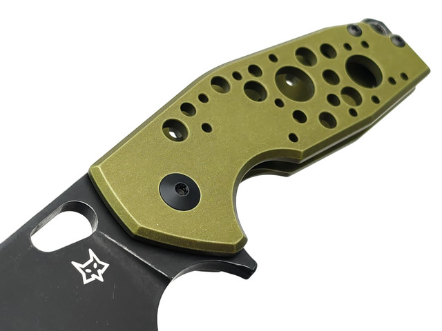 Нож складной Fox Suru FX-526 ALG сталь N690Co, рукоять Aluminium green