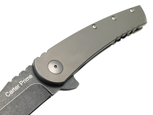 Нож Ontario Carter Prime 8875 сталь D2 blackwash, рукоять Titanium grey