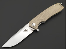 Нож Bestech Lion BG01C сталь D2 satin, рукоять G10 beage
