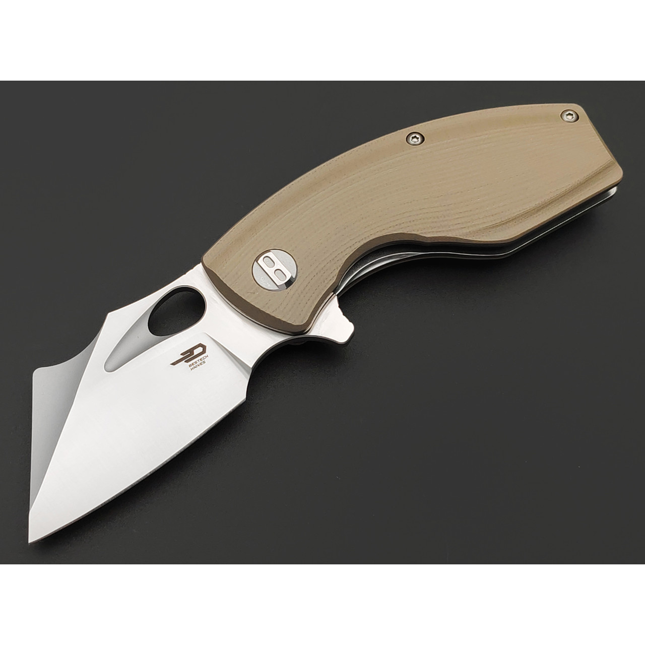 Нож Bestech Lizard BG39C сталь D2 satin, рукоять G10 beage