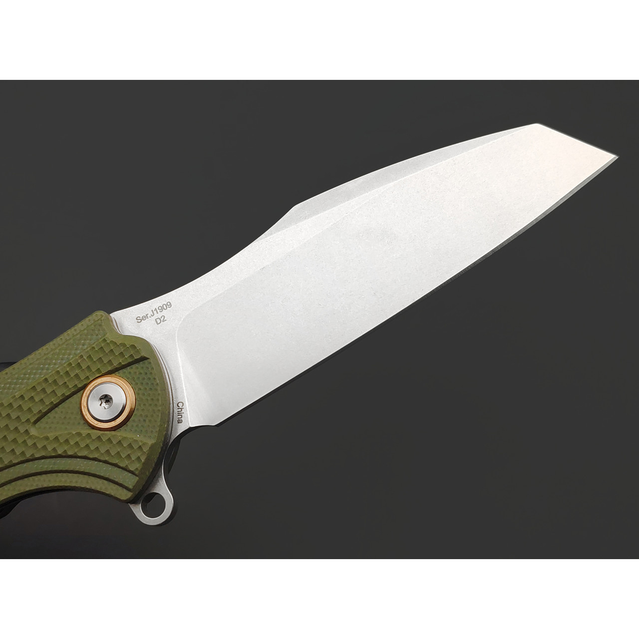 Нож CJRB Barranca J1909-GNF сталь D2, рукоять G10 green