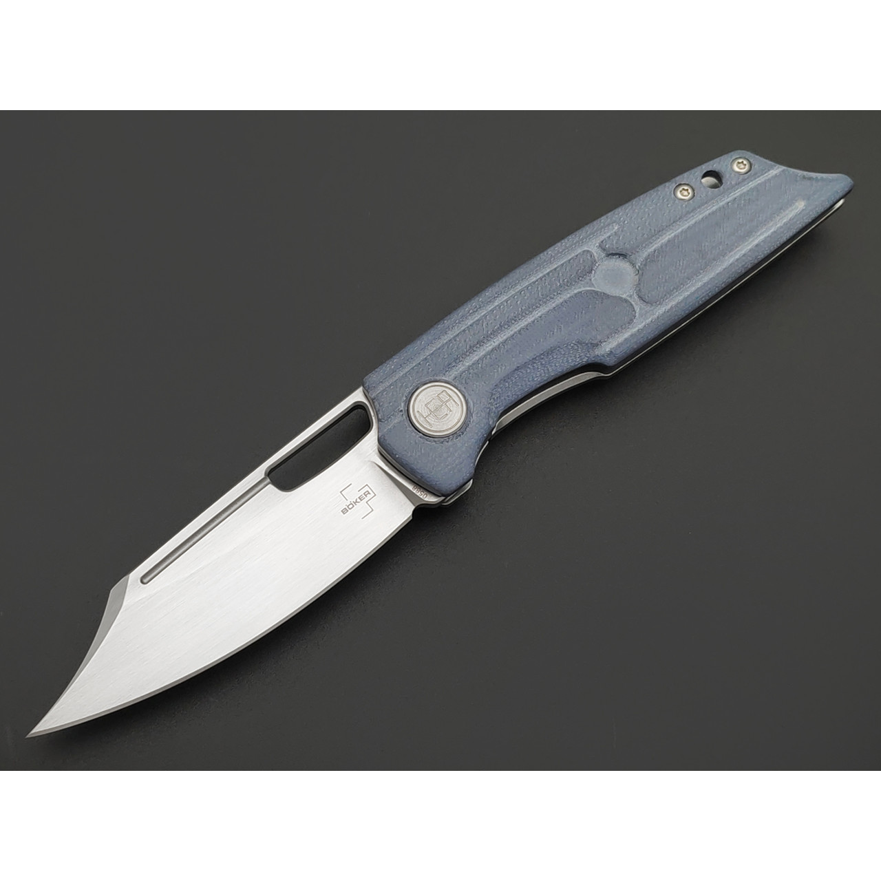 Нож Boker Plus HEA Hunter 01BO193 сталь D2, рукоять G10 blue