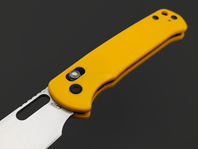 Нож CJRB Hectare J1935-YE сталь AR-RPM9, рукоять G10 yellow