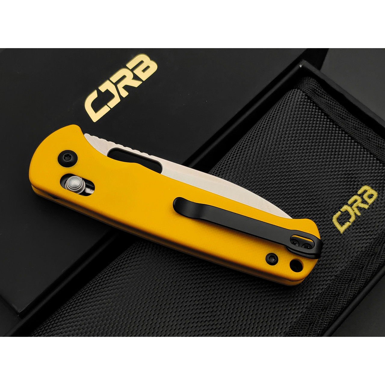 Нож CJRB Hectare J1935-YE сталь AR-RPM9, рукоять G10 yellow