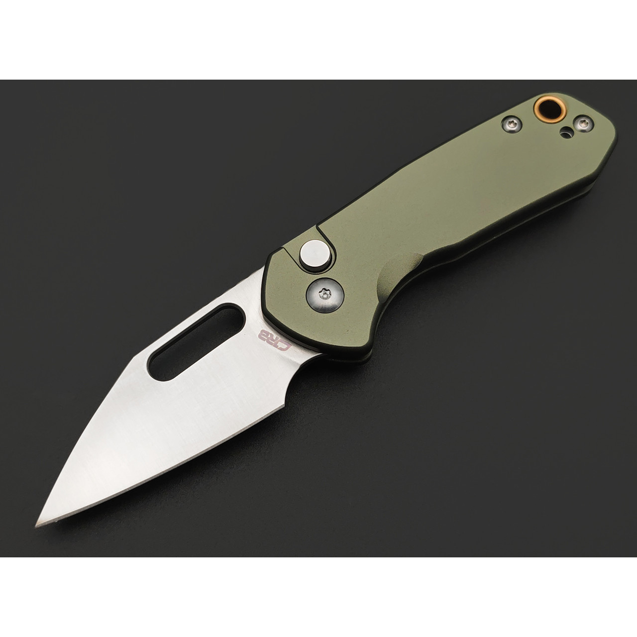 Нож CJRB Mini Pyrite J1933-GN сталь AR-RPM9, рукоять Aluminium green