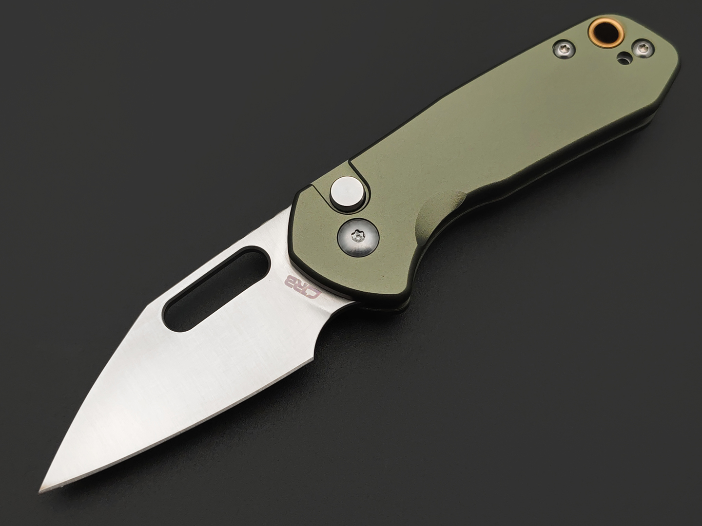 Нож CJRB Mini Pyrite J1933-GN сталь AR-RPM9, рукоять Aluminium green