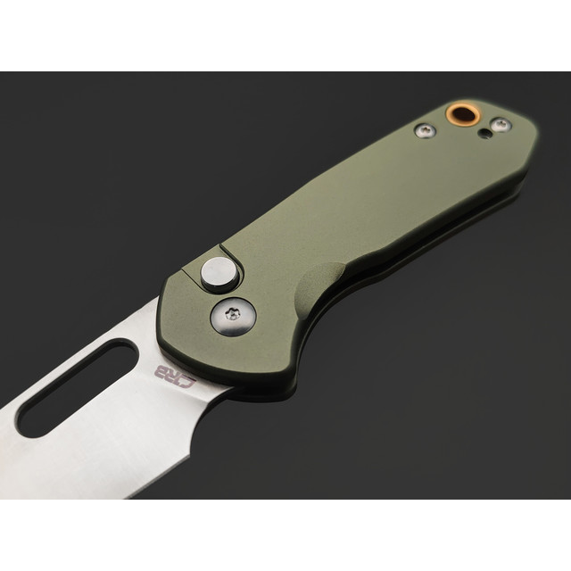 Нож CJRB Mini Pyrite J1933-GN сталь AR-RPM9, рукоять Aluminium green