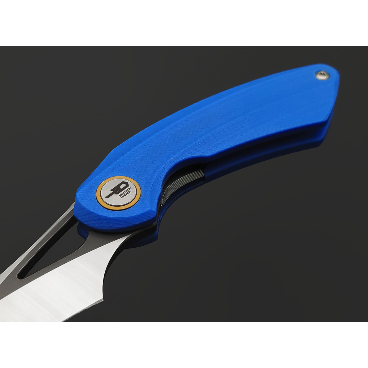 Нож Bestech Bihai BG53D-2 сталь 14C28N satin, рукоять G10 blue