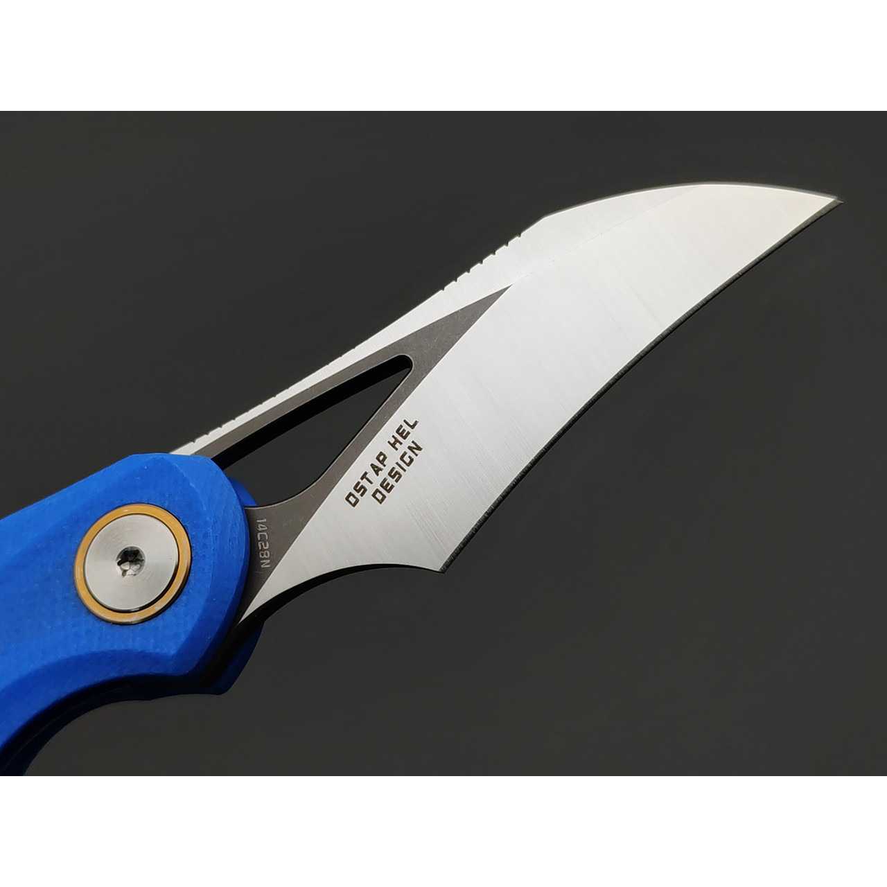 Нож Bestech Bihai BG53D-2 сталь 14C28N satin, рукоять G10 blue