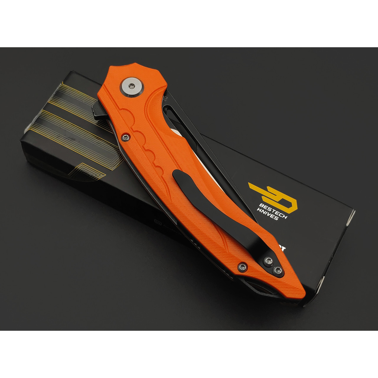 Нож Bestech Ornetta BG50C сталь D2 satin, рукоять G10 orange