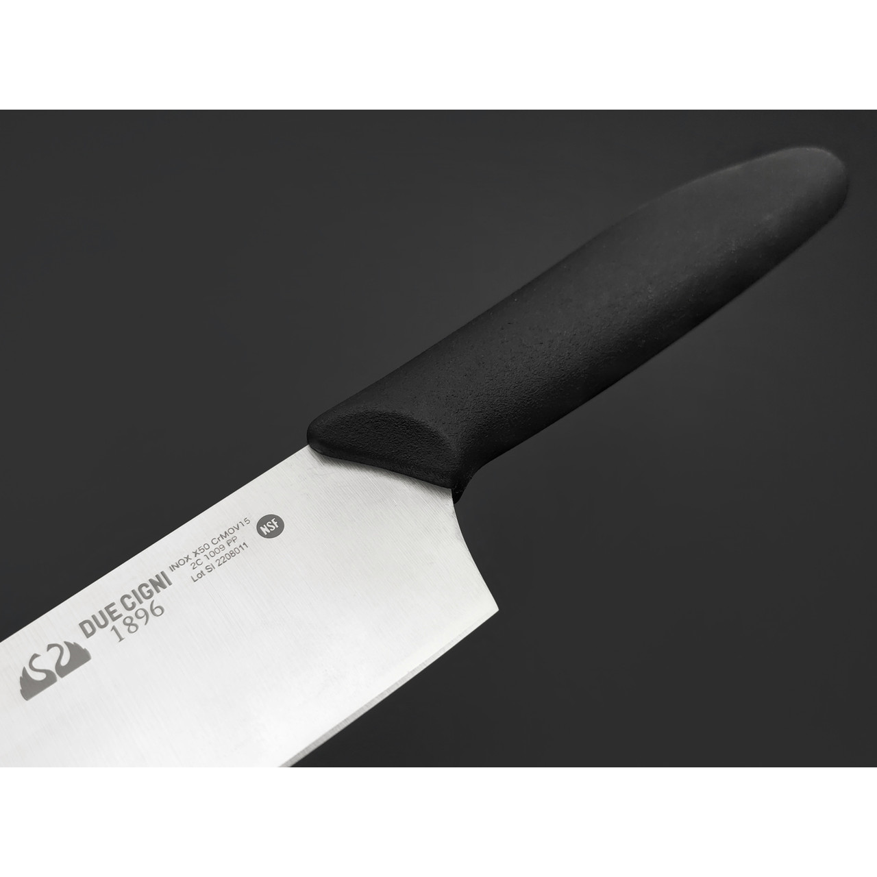 Кухонный нож Due Cigni Chef 20 см F2C 1009 РР сталь X50CrMoV15, рукоять Polypropylene black