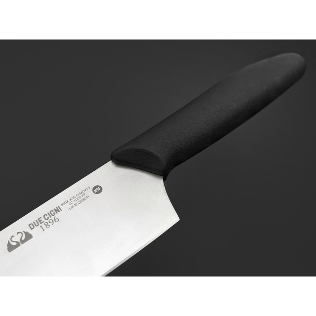 Кухонный нож Due Cigni Chef 20 см F2C 1009 РР сталь X50CrMoV15, рукоять Polypropylene black