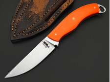 1-й Цех нож Лейла сталь 440C сатин, рукоять Micarta orange