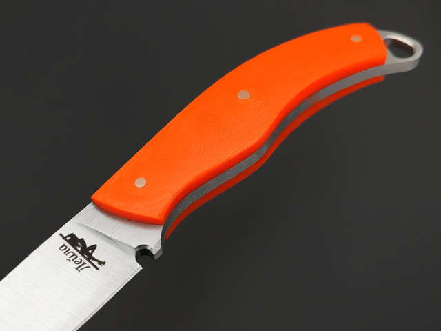 1-й Цех нож Лейла сталь 440C сатин, рукоять Micarta orange