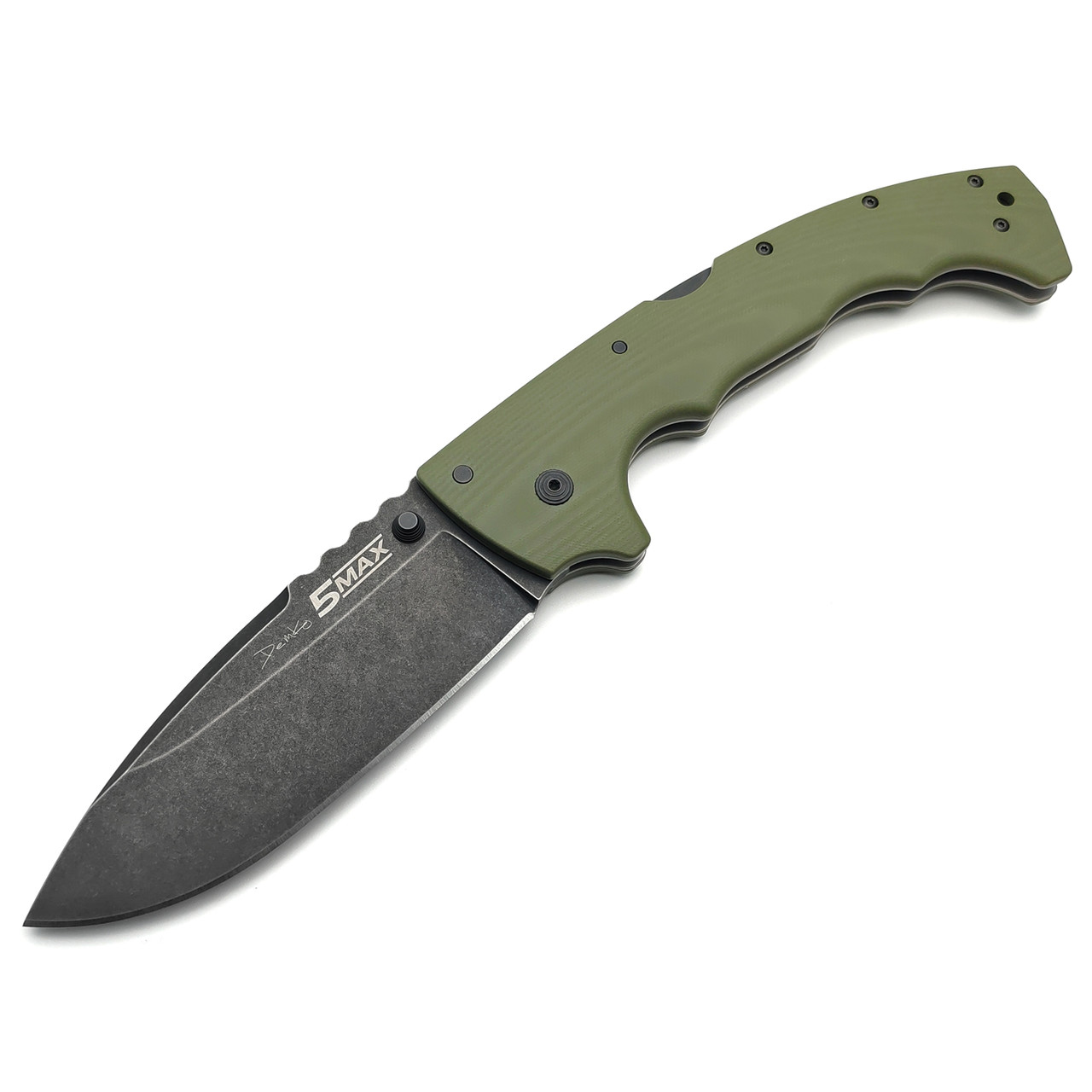 Нож Cold Steel 5-Max FL-50MAX сталь S35VN блэквош, рукоять G10 olive