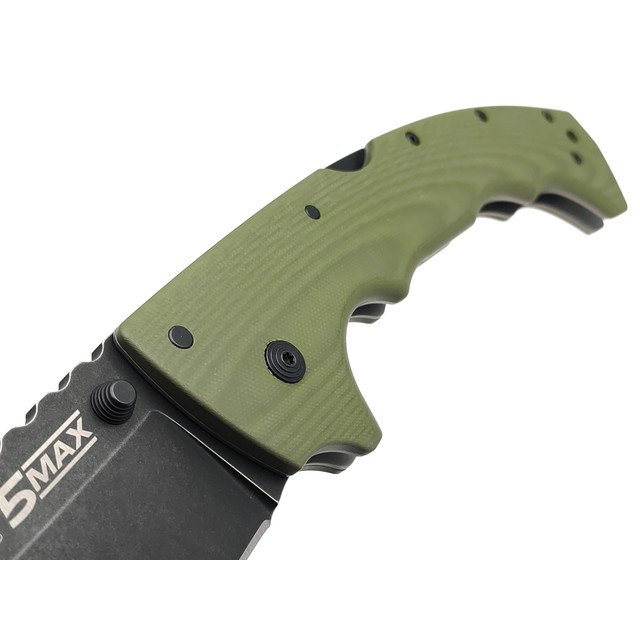 Нож Cold Steel 5-Max FL-50MAX сталь S35VN блэквош, рукоять G10 olive