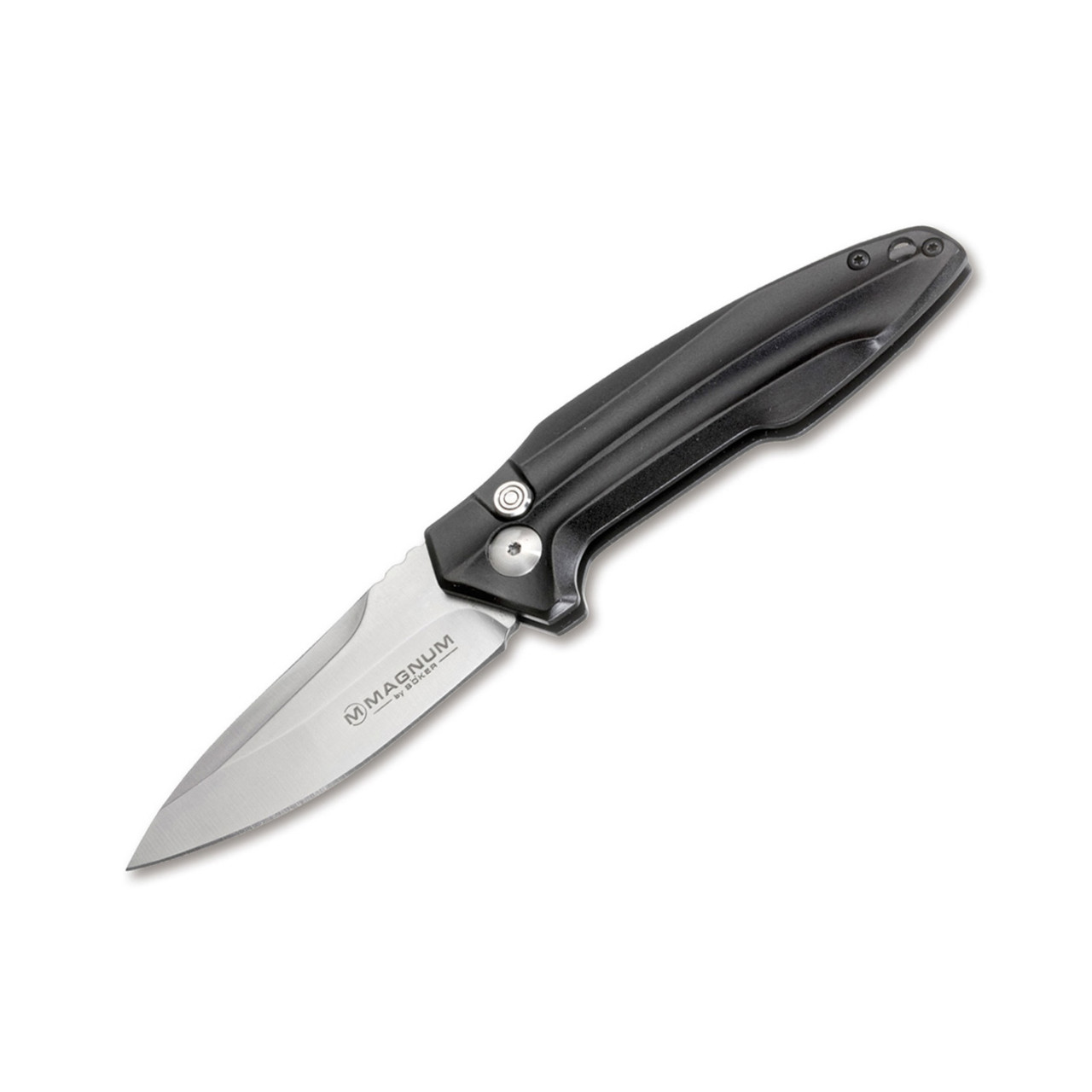 Нож Magnum Final Flick Out Black 01SC062, сталь 440A, рукоять Aluminum