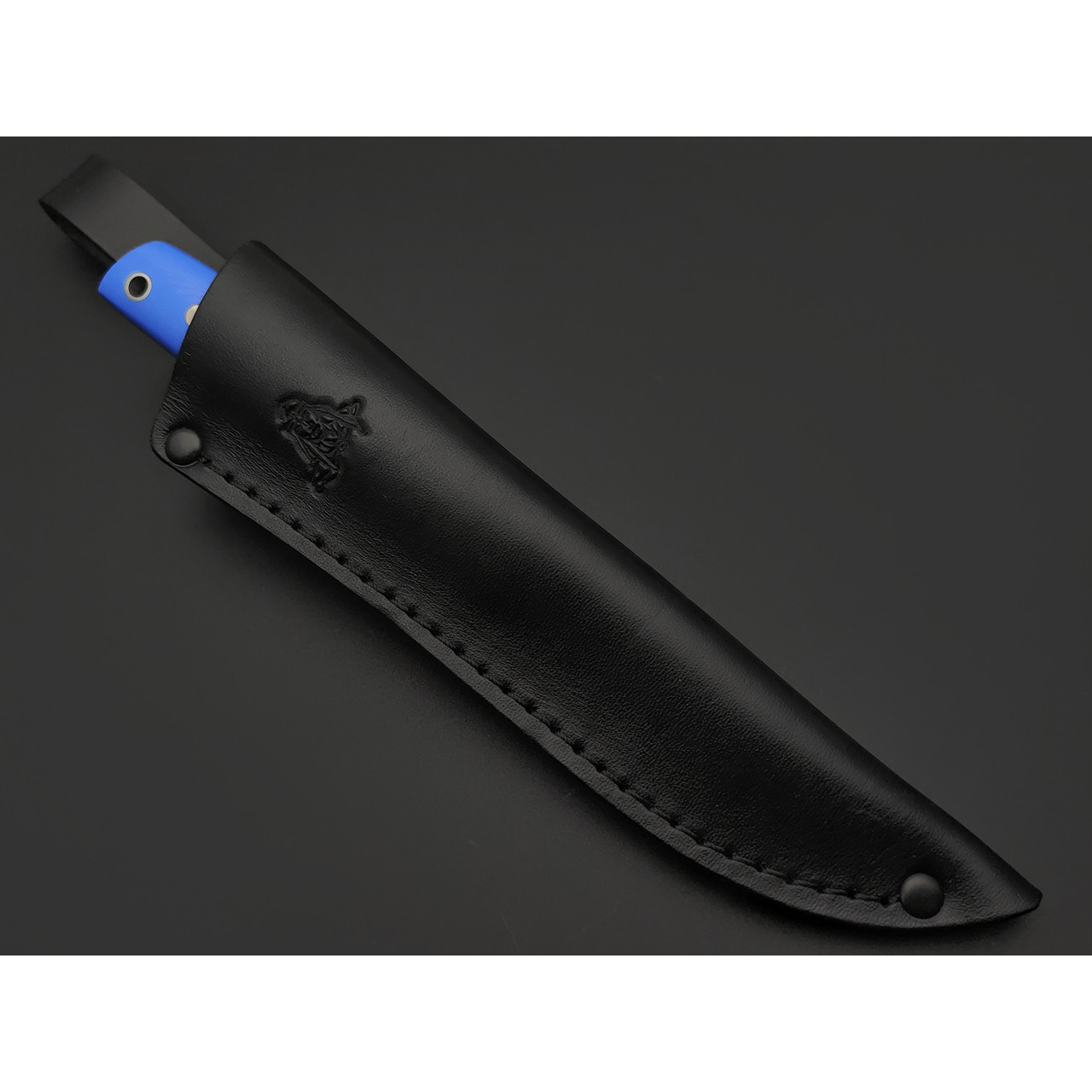 Кметь нож КМ-017 Фокс ЦМ сталь M390, Рукоять G10 blue