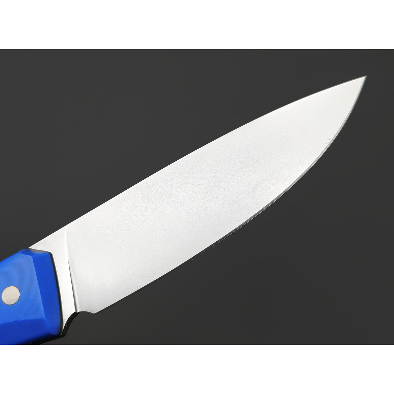 Кметь нож КМ-014 Хаунд ЦМ сталь N690, Рукоять G10 blue & black