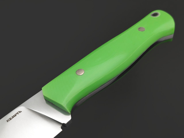 Кметь нож КМ-048 Малыш ЦМ сталь 95Х18, Рукоять G10 green