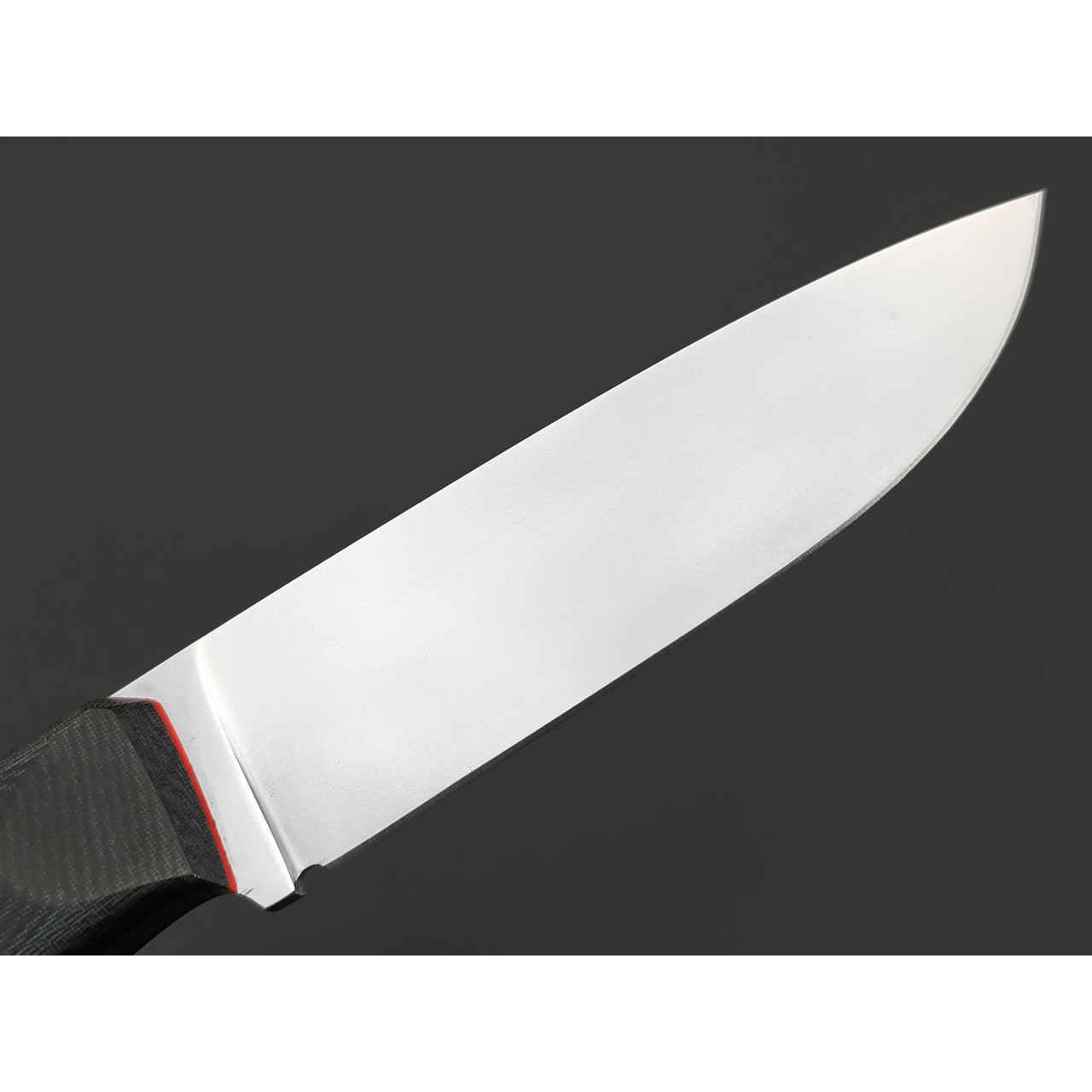 Кметь нож КМ-006 Малыш ЦМ сталь K110, Рукоять микарта, G10 red