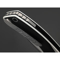 TuoTown складной нож Xomao сталь T10S, рукоять G10 black & white, Titanium TC4