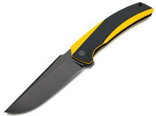 TuoTown складной нож Loong сталь T10S, рукоять G10 black & yellow, Titanium TC4