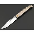 TuoTown складной нож Fin TFI-MJ сталь M390 satin, рукоять Titanium TC4 Grey, Crystal Titanium TuoTown складной нож Fin TFI-MJ сталь M390 satin, рукоять Titanium TC4 Grey, Crystal Titanium
