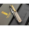 TuoTown складной нож Fin TFI-MJ сталь M390 satin, рукоять Titanium TC4 Grey, Crystal Titanium TuoTown складной нож Fin TFI-MJ сталь M390 satin, рукоять Titanium TC4 Grey, Crystal Titanium