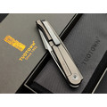 TuoTown складной нож Fin TFI-M сталь M390 satin, рукоять Titanium TC4 Grey, Crystal Titanium Grey