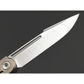 TuoTown складной нож Fin TFI-M сталь M390 satin, рукоять Titanium TC4 Grey, Crystal Titanium Grey
