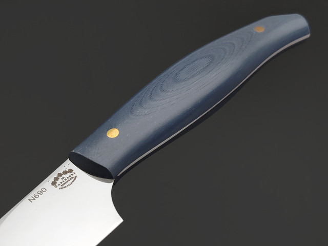 Товарищество Завьялова малый филейный нож №2 сталь N690, рукоять G10 grey