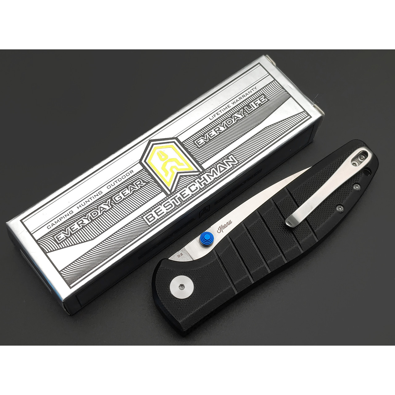 Нож Bestechman Goodboy BMK04A сталь D2 satin, рукоять G10 black