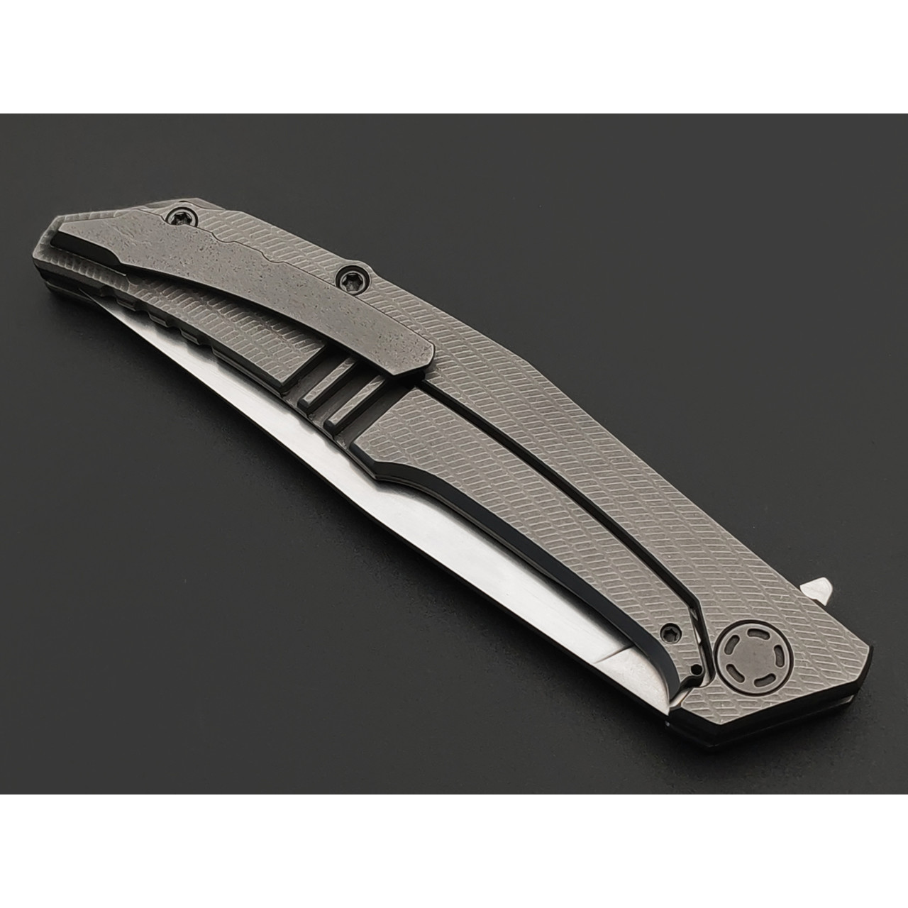 Neyris Knives складной нож Коа сталь CPM 3V, рукоять Titanium, Carbon fiber lava flow