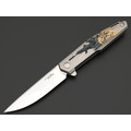 Mr.Blade нож Lance "Боец" сталь M390, рукоять Titanium grey с гравировкой Mr.Blade нож Lance "Боец" сталь M390, рукоять Titanium grey с гравировкой