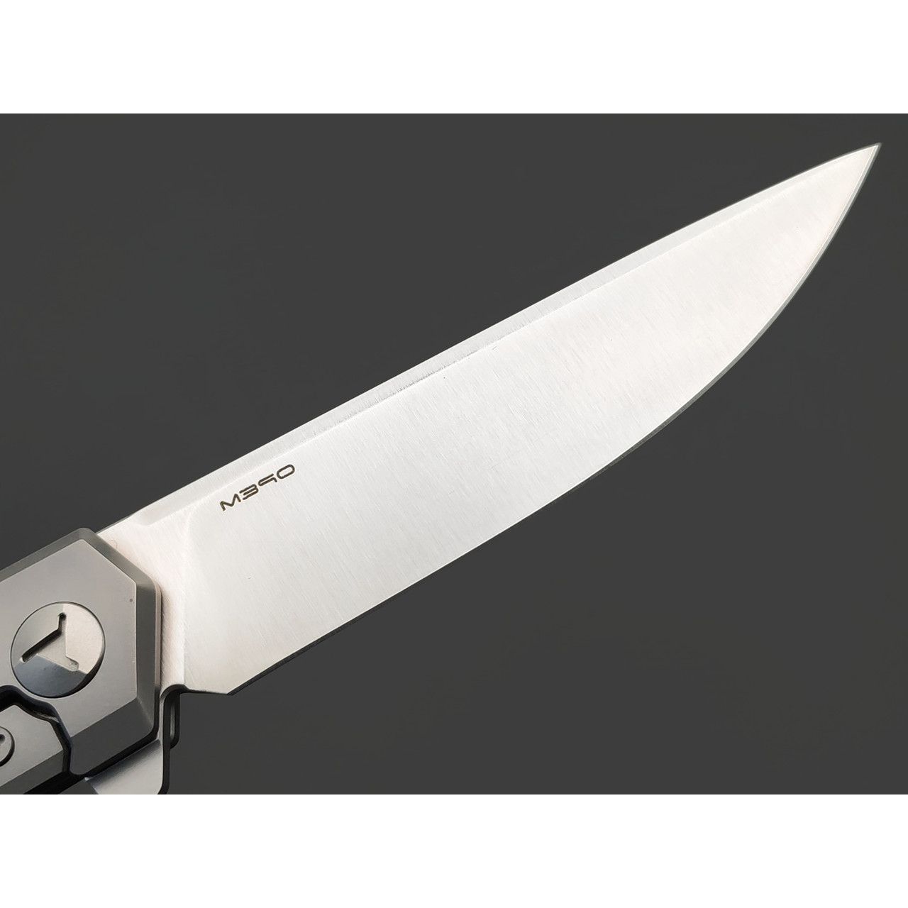 Mr.Blade нож Lance "Боец" сталь M390, рукоять Titanium grey с гравировкой
