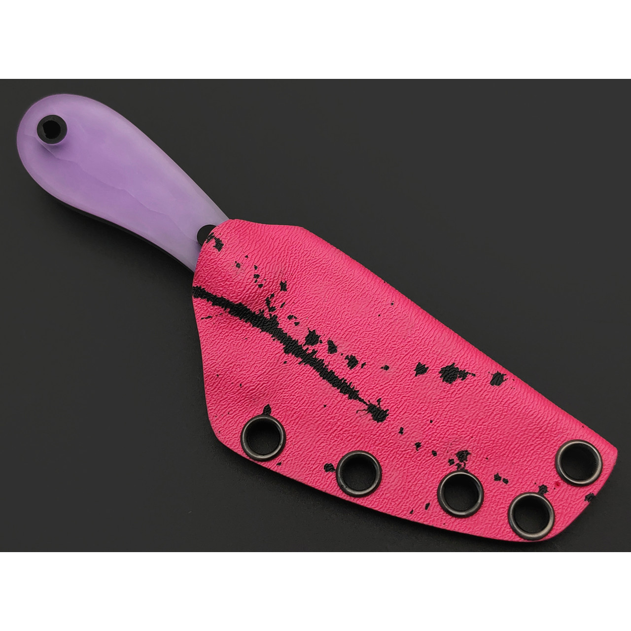 BRK нож Зефирка сталь Elmax, Рукоять композит purple glow, G10